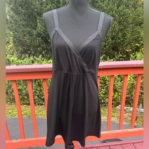 EILEEN FISHER BLACK SILK DRESS  SIZE MEDIUM